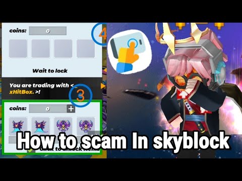 This is how people scam players in New skyblock trading!!!