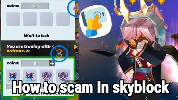 This is how people scam players in New skyblock trading!!!