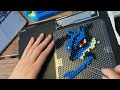 【アクアビーズ】ルカリオ　making Lucario