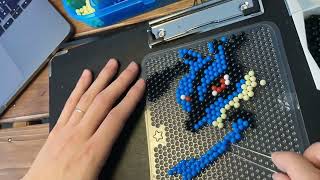 【アクアビーズ】ルカリオ　making Lucario