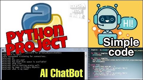 Designing an AI ChatBot using Python | chatterbot corpus | Python Project