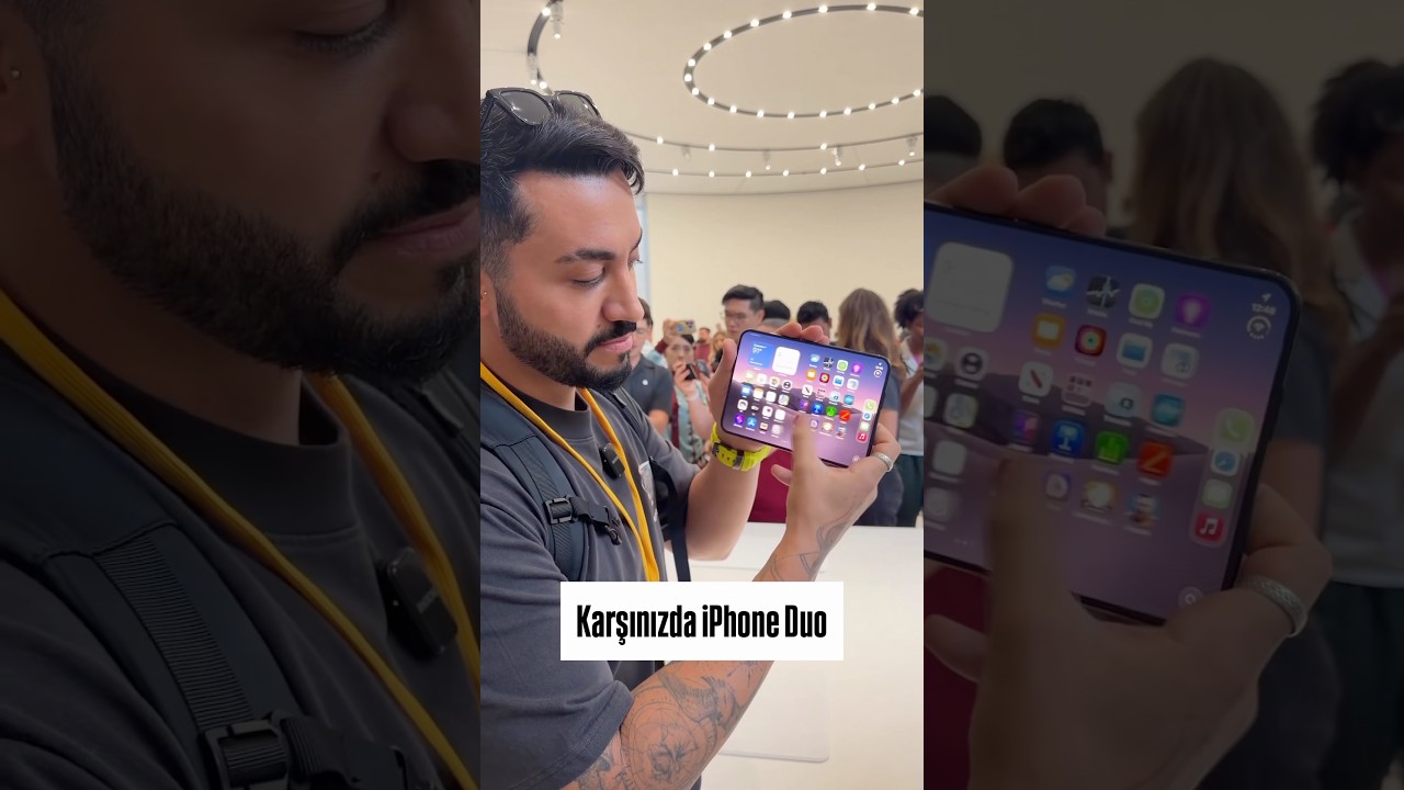 Katlanabilir iPhone Duo: Tanıtım Görüntüleri ve İlk Bakış