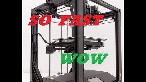 Creality Ender 5 S1 ,3d Printer , Realtime Print, how fast is it?