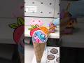 ASMR cardboard ice cream stand order!🍦💗 #asmr #papercraft #cardboardcraft #diy #shorts #tutorial
