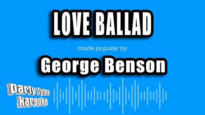 Love Ballad Karaoke version - Karaoke performance video thumbnail