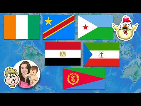 Flags Sticker Book - Côte d'Ivoire to Eritrea! EWMJ #692 Flags Sticker Book - Côte d'Ivoire to Eritrea! EWMJ #692