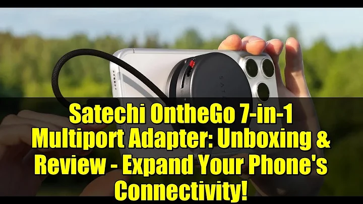 Satechi OntheGo 7-in-1 Multiport Adapter: Unboxing & Review - Expand Your Phone's Connectivity!