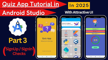 Quiz App Tutorial Android Studio Part 3 || Quiz App || Android Studio