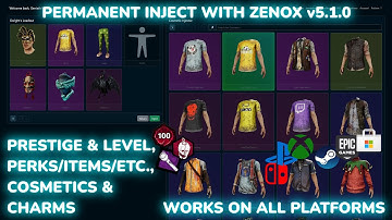 Easily inject permanent prestige, level, cosmetics and more in DBD - ALL PLATFORMS - Zenox v5.1.0