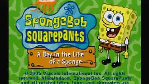 SpongeBob SquarePants: A Day in the Life of a Sponge - Title Screen (V.Smile, U.S./🇺🇸)