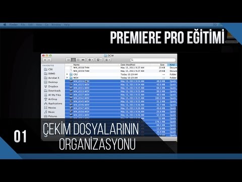 Premiere Pro Eğitimi 01 - Çekim dosyalarının organizasyonu