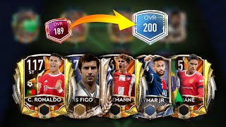 Legendary+ Team Upgrade! 189 To 200!! | Best Squad Upgrade - Fifa Mobile 21