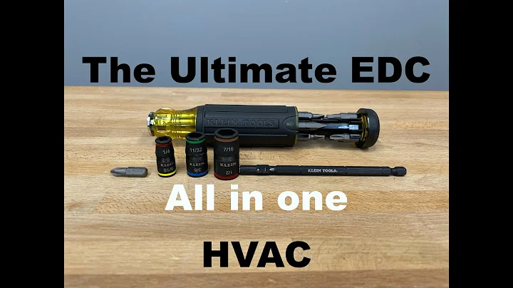 You need this: Klein Tools 14-in-1 HVAC screwdrive...