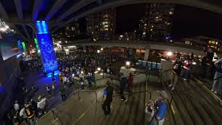 See the big crowd Outside Rogers Arena after Huge Canucks Game 5 Win over the Oilers May 16 2024