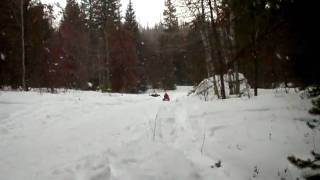 Zoe Hanna and Daddy Sledding.AVI
