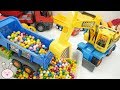 Pororo excavator  dump truck  cement mixer crane truck garbage truck  yapitv toy
