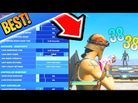 HOW TO ABUSE LINEAR AIM ASSIST! BEST Fortnite Settings PS4/XBOX! (Fortnite BEST Settings) -