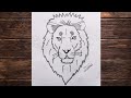 MrArtist 7🖤 Sketch of Lion ✏️🐅Try this 🙂