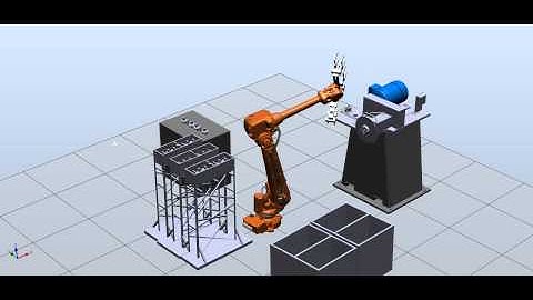 ABB RobotStudio Simulation of Rimrock Foundry Saw Cell