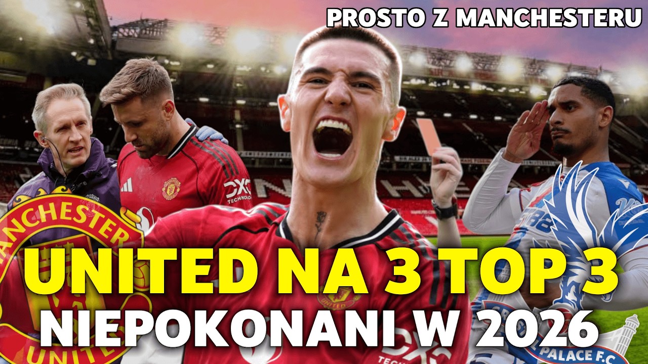 Manchester United wygrywa z Crystal Palace i nietknięty idzie po podium w lidze.
