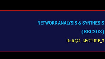 U4_L3 | Two Port Network, Reciprocity Condition | Network Analysis & Synthesis (BEC303) | Hindi