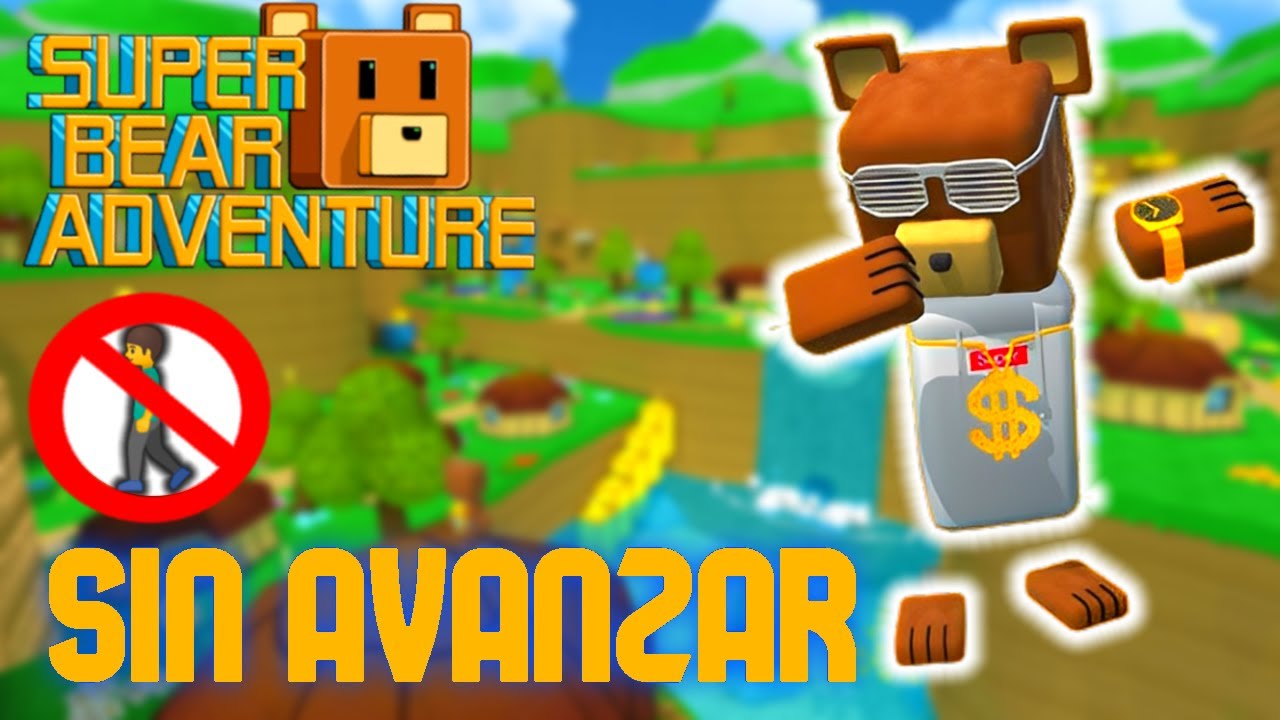 🐻 ¿SE PUEDE PASAR SUPER BEAR ADVENTURE SIN CAMINAR? 😱 / Retos SBA K4by