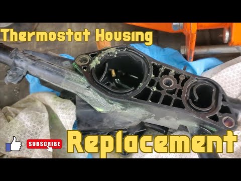 2011 Kia Sorrento Thermostat Housing Replacement! - YouTube
