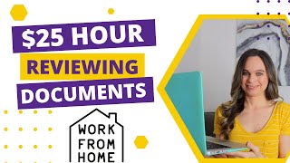 $25 Hour Work From Home Job Reviewing Documents For Accuracy | No Degree Needed | USA Only
