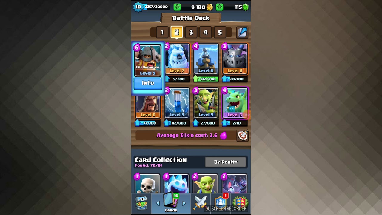 Elite Barbarian deck, no legendarys!!! 