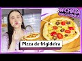 PIZZA DE FRIGIDEIRA - massa fácil igual de pizzaria! #|CHATANACOZINHA  Lu Ferreira
