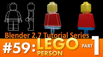 Blender 2.7 Tutorial #59: Lego Person (Part 1) #b3d