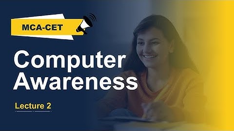 MCA-CET (Computer Awareness) | Lecture 2 : Input Devices | Amit Laddha