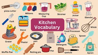 Kitchen Vocabulary With Pictures | English Vocabulary | Kitchen Items | kitchen utensils Vocabulary by Suma English Vocabulary 997 views 9 months ago 5 minutes, 40 seconds