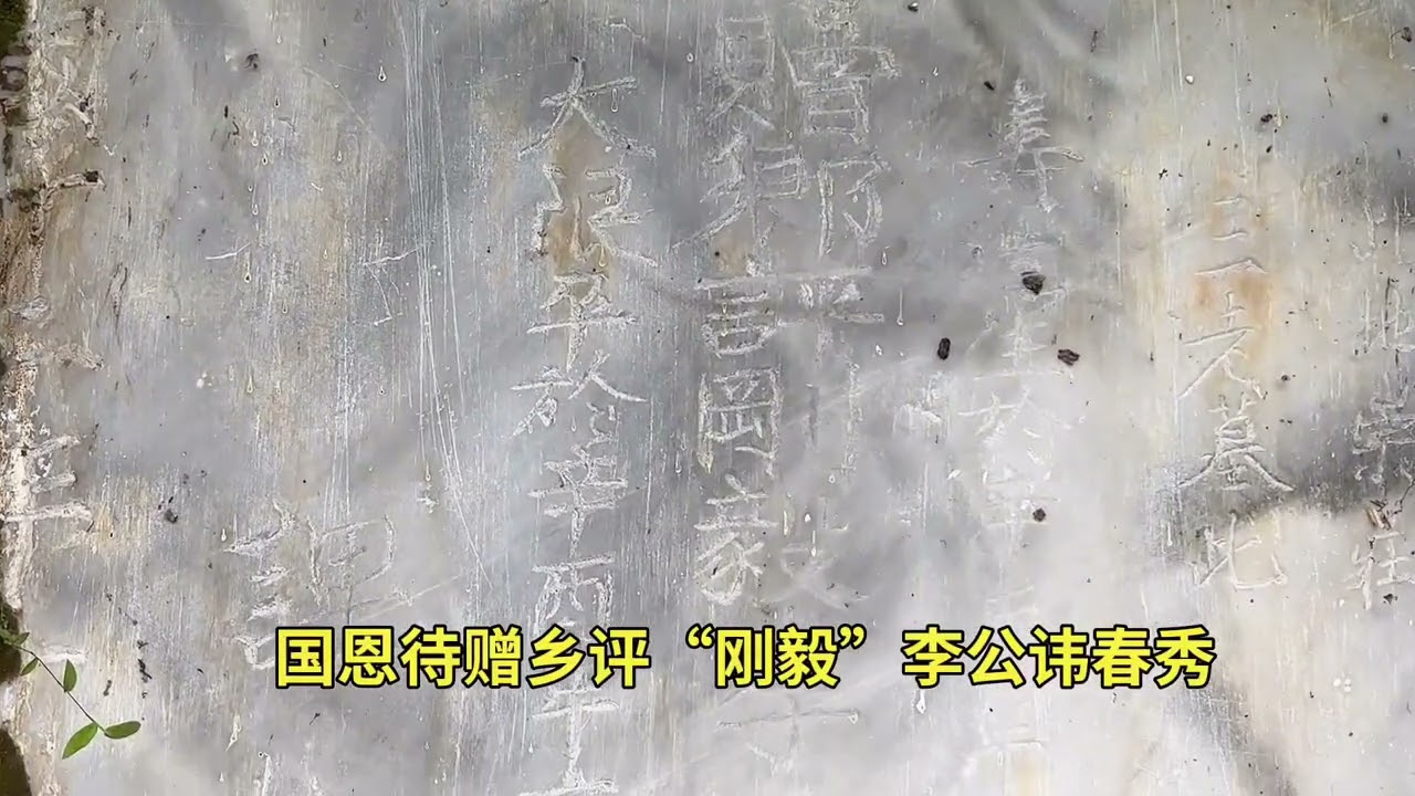 云南临沧市李氏，有字辈的碑！