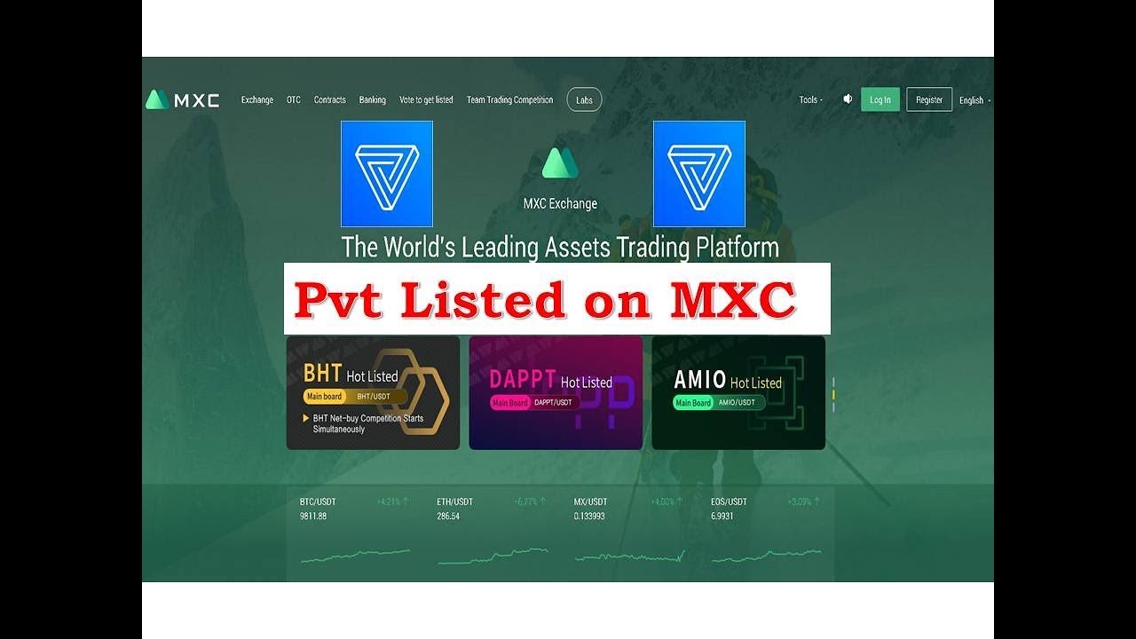 Pvt Token is going to list on MXC Exchange.