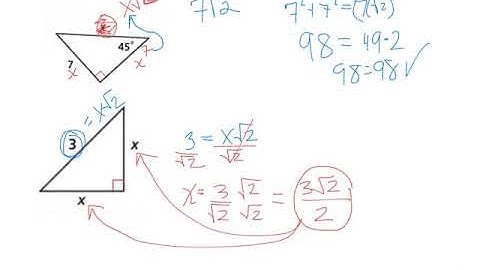 5-8 Geometry Applying Special Right Triangles