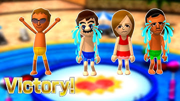 Wii Party U Highway Rollers - Mario Vs Clara Vs Bo-Jia Vs Barry | Mario