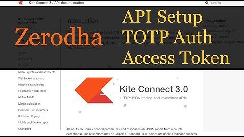How to Setup Zerodha API and TOTP - Python Access Token Generation