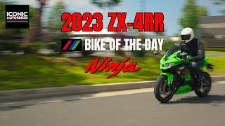 2023 Kawasaki ZX-4RR KRT with ECU Flash First Ride Review || Iconic Bike of the Day