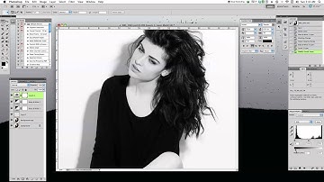 Photoshop Tutorial - Black & White Film Look With Grain