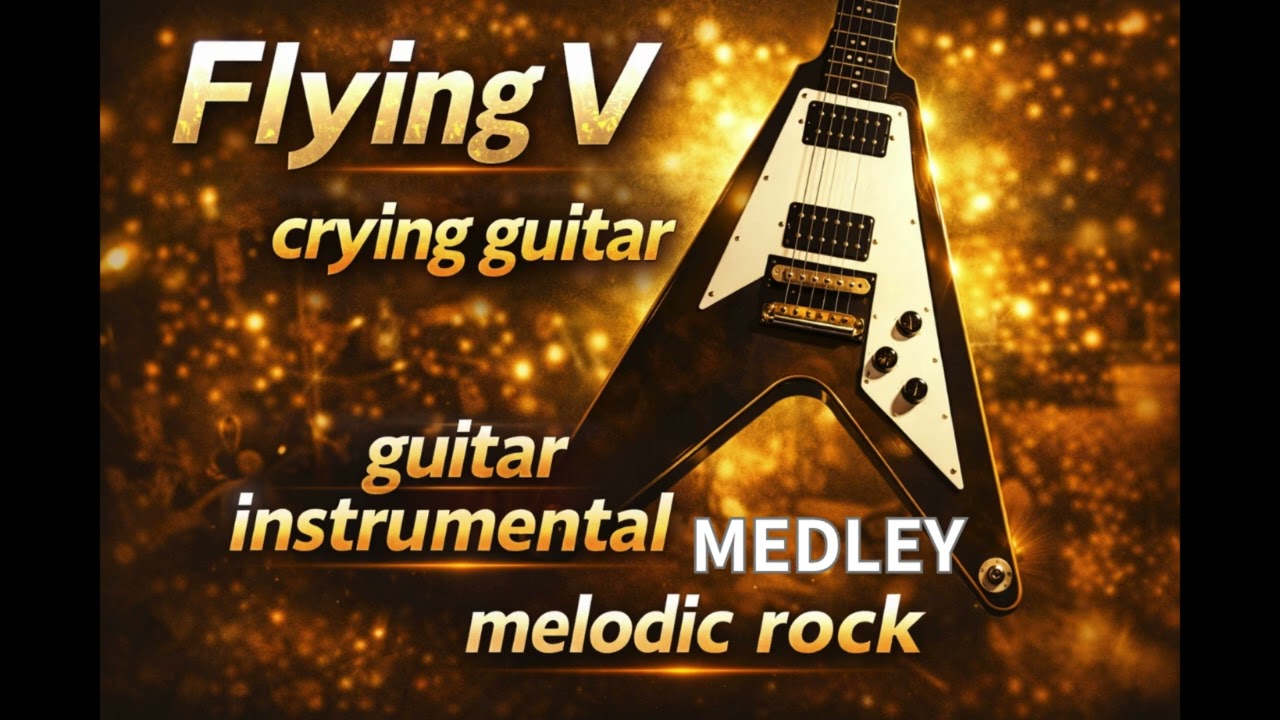 Michael Schenker Style Crying Flying V Guitar  泣きのフライングV ギター Medley (14 Songs / 66 Min Instrumental)