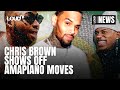 CHRIS BROWN Shows Off His South African AMAPIANO DANCE MOVES | LOUDTV News