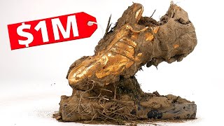 I Cleaned Cristiano Ronaldo&#39;s DIRTIEST &quot;Golden&quot; Boot!