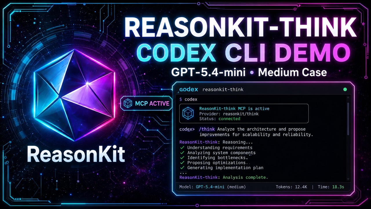 ReasonKit-think demo Codex - GPT-5.4-mini (medium) case - YouTube