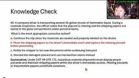 Daily Quiz ep18 Emergency Preparedness October 24 2025 BCSP