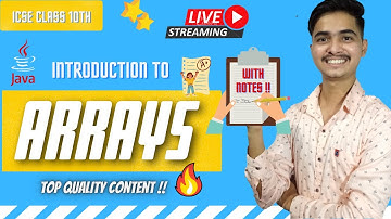 Introduction To Arrays | Need, Declaration, Inititialization & Program | With Notes | ICSE 10 |