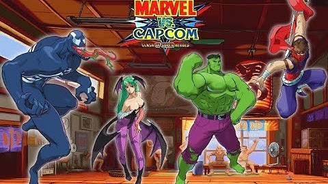 Venom & Morrigan vs Strider Hiryu & Hulk | Marvel vs Capcom Clash of Superheroes