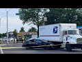 Driver dead after gunshots cause crash into mail truck police say