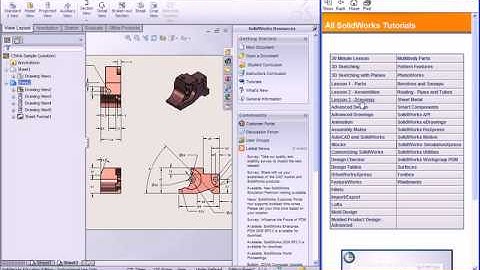 SolidWorks CSWA Tutorial 6: Drawing Views