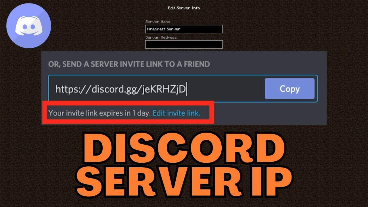 Minecraft Discord Server IP Address 